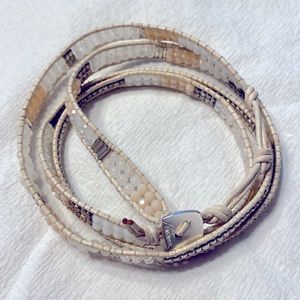 Nakamol beaded wrap bracelet